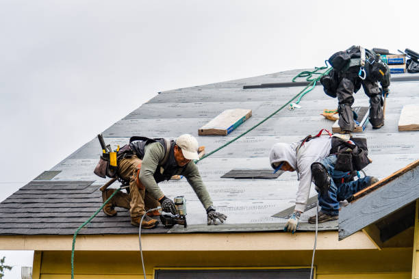 Professional Gutter Installation technician working in Camdenton, MO
